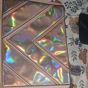 Iridescent Holographic Clutch